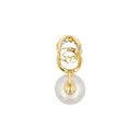 AMOR women's pendant, 375 gold, back