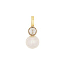 AMOR women's pendant, 375 gold, back