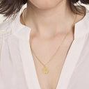 AMOR women's pendant, 375 gold, worn by model