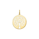 AMOR women's pendant, 375 gold, back