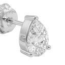 AMOR women's stud earrings, rhodium-plated 925 sterling silver, view 4
