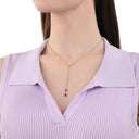 AMOR Halskette Damen, 925 Silber rosé vergoldet, Motiv Lebensbaum, Ansicht 2
