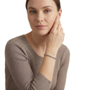 AMOR unisex bracelet, stainless steel, worn by model