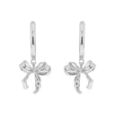 NOELANI women's hoop earrings, rhodium-plated 925 sterling silver, view 3