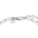 NOELANI women's bracelet, stainless steel with gold IP plating, silver, clasp