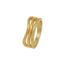 NOELANI Ring Women, 925 Silber vergoldet, Ansicht 3