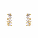 NOELANI women's hoop earrings, gold-plated 925 sterling silver, view 3