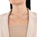 AMOR Collier Damen, Edelstahl IP silber gold, Ansicht 2