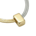 AMOR women's necklace, stainless steel with silver and gold IP plating, view 5