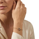 AMOR women's bracelet, stainless steel with silver and gold IP plating, view 2