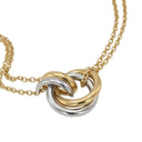 AMOR women's bracelet, stainless steel with silver and gold IP plating, view 4