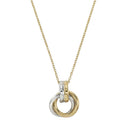 AMOR women's pendant necklace, stainless steel with silver and gold IP plating, main image