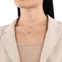 AMOR Halskette Damen, 925 Silber vergoldet, Motiv Knoten, Ansicht 2