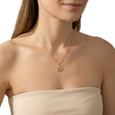 AMOR women's pendant necklace, gold-plated 925 sterling silver, view 2