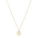 AMOR women's pendant necklace, gold-plated 925 sterling silver, main image