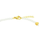 AMOR Fußkette Damen, Edelstahl IP gold, Motiv Herz, Verschluss
