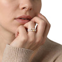 AMOR Ring Women, Edelstahl IP gold, Ansicht 2