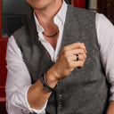 Men's bracelet, worn by model