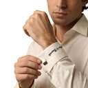 AMOR men's cufflinks, stainless steel with gold IP plating, view 2