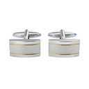 AMOR men's cufflinks, stainless steel with gold IP plating, view 5