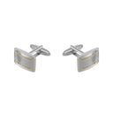 AMOR men's cufflinks, stainless steel with gold IP plating, view 6