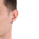 Men's hoop earrings, view 2