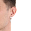 Men's hoop earrings, view 3