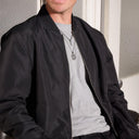 Men's necklace, worn by model