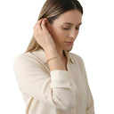 AMOR unisex bracelet, gold-plated 925 sterling silver, worn by model