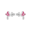 PRINZESSIN LILLIFEE Pilz Mädchen Ohrstecker in 925 Silber
