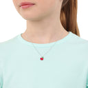 PRINZESSIN LILLIFEE girls' apple necklace in 925 sterling silver