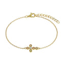 NOELANI women's "Hope" cross bracelet in 925 sterling silver