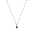AMOR Halskette Damen, 925 Silber vergoldet, Motiv Herz, Lapis blau, Hauptbild