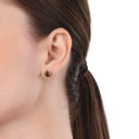 AMOR Ohrring (Ohrstecker) Damen, 925 Silber rhodiniert, Zirkonia braun, Ansicht 2