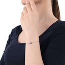 AMOR Armband Damen, 925 Silber rhodiniert, Motiv Kleeblatt, Zirkonia weiß, Ansicht 2