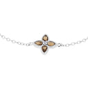 AMOR Armband Damen, 925 Silber rhodiniert, Motiv Kleeblatt, Zirkonia weiß, Ansicht 3