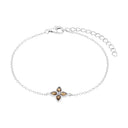 AMOR Armband Damen, 925 Silber rhodiniert, Motiv Kleeblatt, Zirkonia weiß, Hauptbild