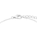 AMOR Armband Damen, 925 Silber rhodiniert, Motiv Kleeblatt, Zirkonia weiß, Verschluss
