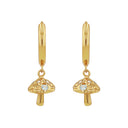 NOELANI women's hoop earrings, gold-plated 925 sterling silver, view 3