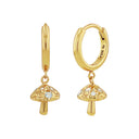 NOELANI women's hoop earrings, gold-plated 925 sterling silver, main image