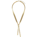 AMOR women's Y-necklace, stainless steel with gold IP plating, view 3