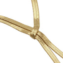 AMOR women's Y-necklace, stainless steel with gold IP plating, view 5