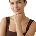 AMOR women's bracelet, gold-plated 925 sterling silver, worn by model