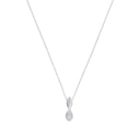 AMOR Halskette Damen, 925 Silber rhodiniert, Zirkonia weiß, Hauptbild