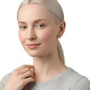 AMOR women's stud earrings, gold-plated 925 sterling silver, worn by model
