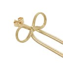 AMOR women's drop earrings, stainless steel with gold IP plating, view 4