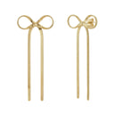 AMOR women's drop earrings, stainless steel with gold IP plating, main image