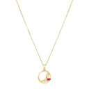 AMOR Collier Damen, 925 Silber vergoldet, Hauptbild