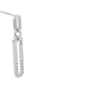 TOM TAILOR women's drop earrings, rhodium-plated 925 sterling silver, view 4