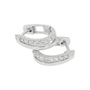 TOM TAILOR women's hoop earrings, rhodium-plated 925 sterling silver, view 3